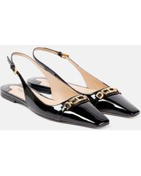 Tom Ford - Whitney Patent Leather Slingback Flats - Lyst