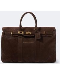 Brunello Cucinelli - Suede Duffel Bag - Lyst