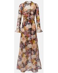 Zimmermann - Alchemy Belted Floral Maxi Dress - Lyst