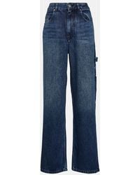 Isabel Marant - Pantalones Cargo Bymara En Denim De Tiro Alto - Lyst