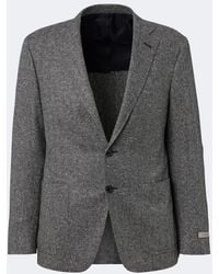 Canali - Herringbone Wool And Cashmere Blazer - Lyst