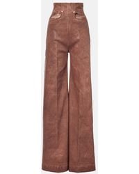 Rick Owens - Dirt Cooper High-Rise Wide-Leg Jeans - Lyst