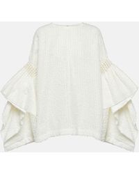 Junya Watanabe - Faux Pearl-embellished Oversized Top - Lyst