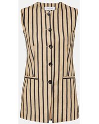 Max Mara - Top Rodeo Aus Einem Leinengemisch - Lyst