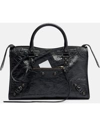 Balenciaga - Le City Small Leather Tote Bag - Lyst