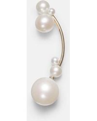 Sophie Bille Brahe - Grand Stella 14Kt Single Earring With Pearls - Lyst