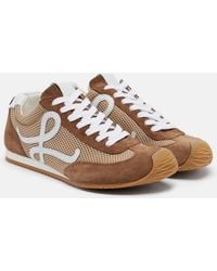 Loewe - Ballet Runner 2.0 Suede-Trimmed Sneakers - Lyst