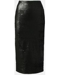 Emilia Wickstead - Bethan Sequined Pencil Skirt - Lyst