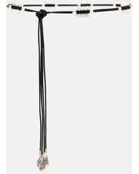 Isabel Marant - Ranea Embellished Leather Belt - Lyst