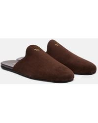 Prada - Mules En Daim - Lyst