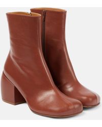 Dries Van Noten - Leather Ankle Boots - Lyst