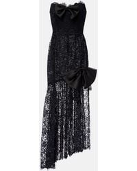 Alessandra Rich - Bustier-Kleid Aus Spitze - Lyst