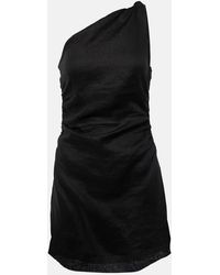 Faithfull the Brand - Marga Gathered Linen Minidress - Lyst