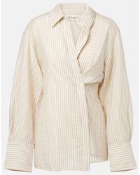 Rohe - Camicia Asimmetrica A Righe - Lyst