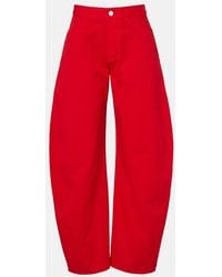 Alaïa - Barrel-Leg Jeans - Lyst