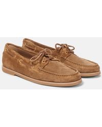 Gianvito Rossi - Vandee Suede Boat Shoes - Lyst
