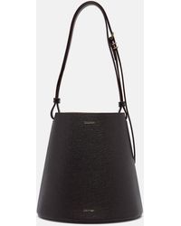 Calvin Klein - Orbita Small Leather Bucket Bag - Lyst