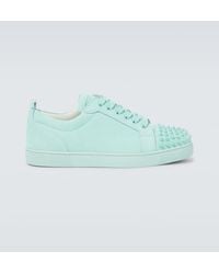 Christian Louboutin - Zapatillas Louis Junior Spikes De Piel - Lyst