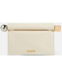 Jacquemus - Clutch La Pochette Rond Carre Aus Leder - Lyst