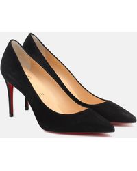 Christian Louboutin - Kate 85 Suede Pumps - Lyst