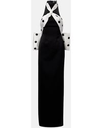 David Koma - Polka-Dot Halterneck Gown - Lyst