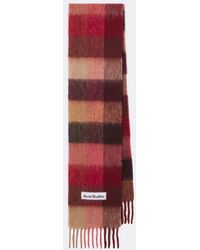 Acne Studios - Checked Alpaca, Wool, And Mohair-Blend Scarf - Lyst