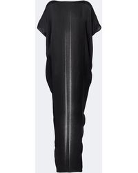 Rick Owens - Dagger Printed Satin Maxi Dress - Lyst