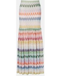 Missoni - Tiered Lame Maxi Skirt - Lyst