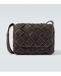 Bottega Veneta - Diago Intreccio Leather Crossbody Bag - Lyst
