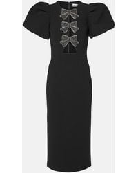 Rebecca Vallance - Eliana Puff-Sleeve Midi Dress - Lyst
