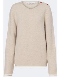 God's True Cashmere - Sand Cashmere Sweater With Carnelians - Lyst