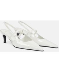TOTEME - Sharp 50 Patent Leather Slingback Pumps - Lyst