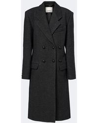 Isabel Marant - Erla Double-Breasted Wool And Cotton Coat - Lyst