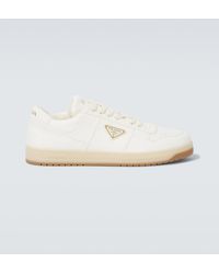 Prada - Baskets Downtown En Cuir A Logo - Lyst