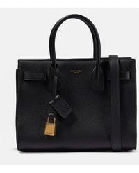 Saint Laurent - Sac De Jour Baby Leather Tote - Lyst