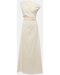 STAUD - Maxi Phare Cotton Poplin Maxi Dress - Lyst