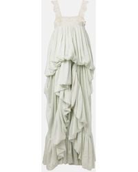 Chloé - Lace-Trimmed Silk Cocktail Dress - Lyst