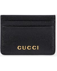 Gucci - Embellished Textured-leather Cardholder - Lyst