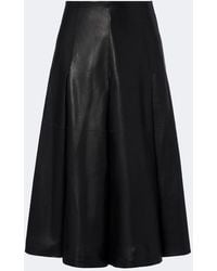 JOSEPH - Riya Leather Midi Skirt - Lyst