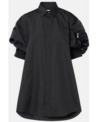 Sacai - Puff Sleeve Minidress - Lyst
