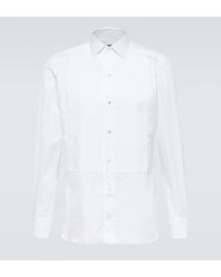 Zegna - Cotton Pique Tuxedo Shirt - Lyst
