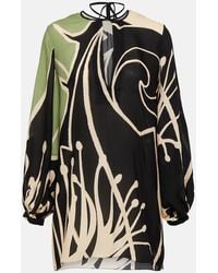 Johanna Ortiz - Corazon Andino Printed Silk-georgette Blouse - Lyst