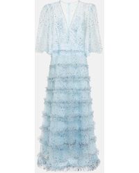 Costarellos - Lucia Embellished Tulle Gown - Lyst