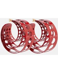 Alaïa - Medium Hoop Earrings - Lyst