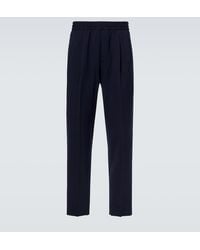 ZEGNA - Pleated Straight Pants - Lyst