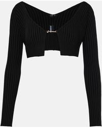 Jacquemus - Cardigan 'la maille pralù' noir - les classiques - Lyst