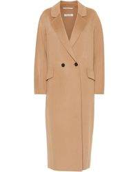 Max Mara Abrigo Cardi de lana doble faz - Neutro