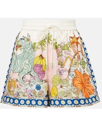 ALÉMAIS - Hazel Printed High-Rise Shorts - Lyst