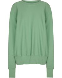 Les Tien Sweatshirt aus Baumwolle - Grün