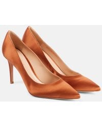 Gianvito Rossi - Gianvito 85 Satin Pumps - Lyst